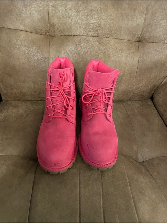 Timberland Shoes - Timberland Women's Bright Pink Lace-Up Boots kids 6.5
